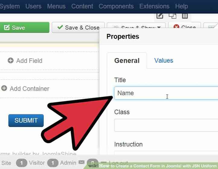 Image intitulée Créer un Formulaire de Contact dans Joomla! avec JSN Uniforme à l